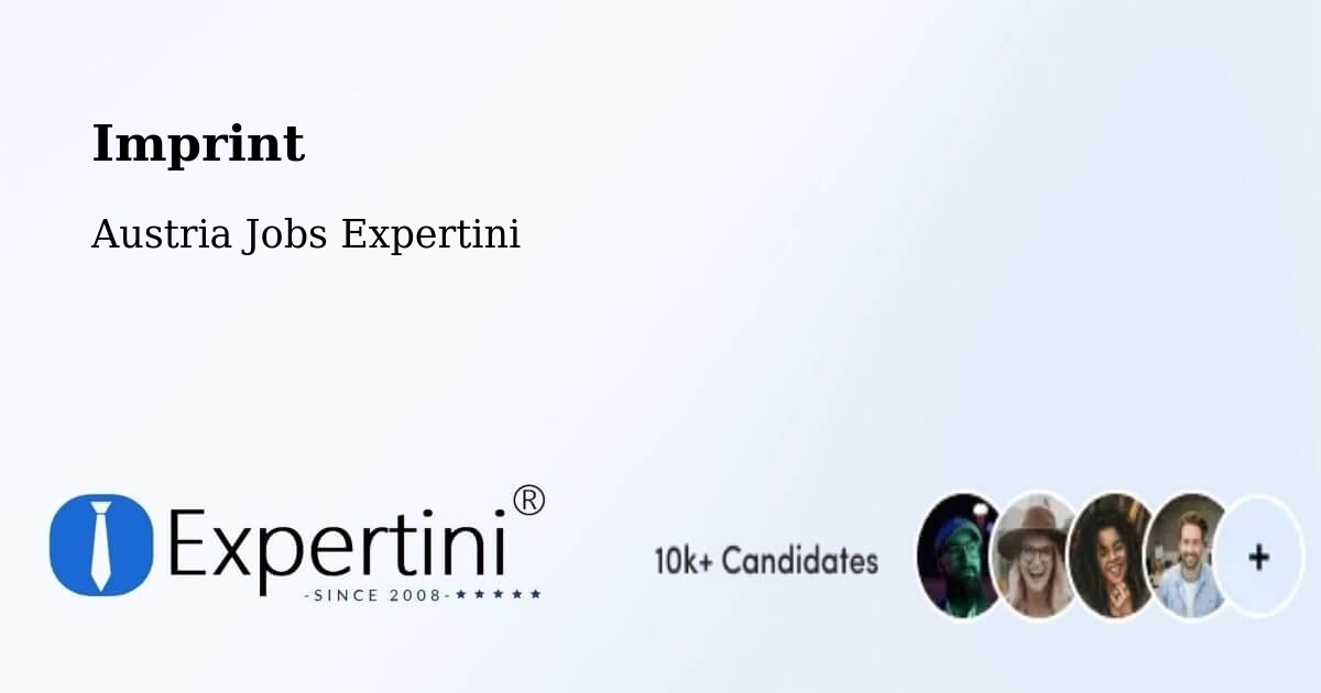 Imprint – Königsdorf - Austria Jobs Expertini